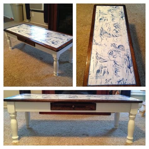 We got our coffee table/end table set as a wedding gift over 6 years ago. Pin by Kassie Finley on Tables | Decoupage coffee table ...