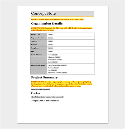 A concept paper is a research paper that identifies a particular idea, rational or theory and explicates it through unbiased research methods. Concept Note Template - 22+ For (Word & PDF Format)