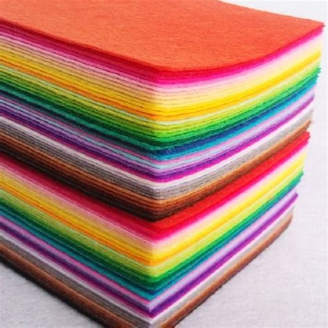 80 Pieces Felt Fabric For Scrapbooking Diy Handmade Sewing Felt Crafts