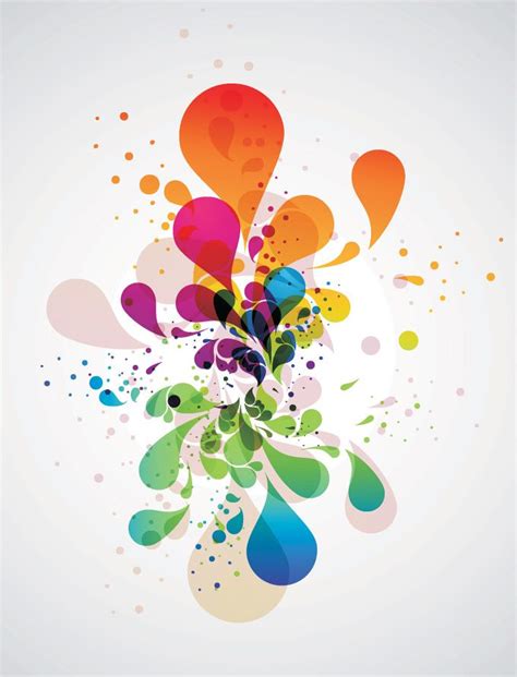 Free Colorful Splash Vector Illustration Or In Other Words Colorful
