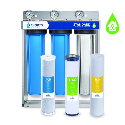 Express Water Whole House Water Filter 3 Stage Home Water Filtration