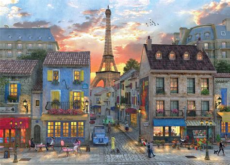 Evening In Paris By Dominic Davison 1000 Piece Jigsaw Asterisk Jigsaw