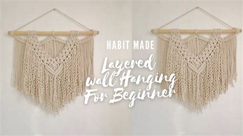 Layered Macrame Wall Hanging For Beginners Easy Wall Hanging 08