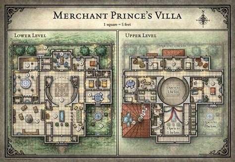 35 Dnd 5e Mansion Map Fantasy City Map Dungeon Maps D D Maps