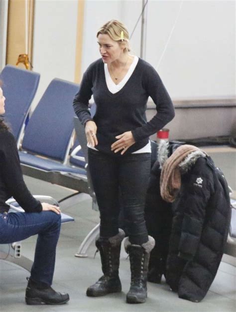 Kate Winslet On The Set Of The Mountain Between Us GotCeleb