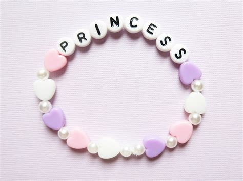 Princess Fairy Kei Pastel Bracelet Pink Aesthetic Cyber Princess Word