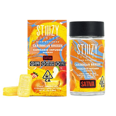 Stiiizy Gummies Blue Raspberry Blast 100mg