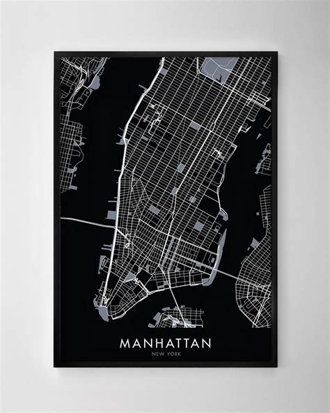 Manhattan Map Print Chelsea Chelsea