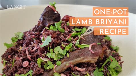 One Pot Lamb Briyani Recipe With Beras Keladi Langit Collective