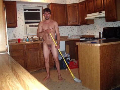 Naked Men Housework