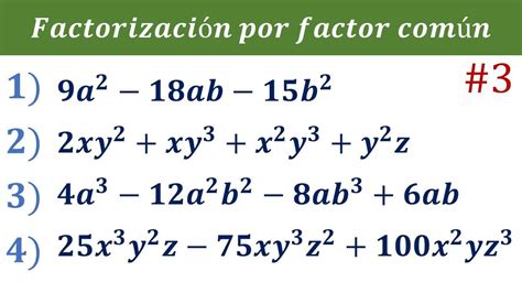 Como Factorizar Factorización Polinomios Dos Tres Variables Factor