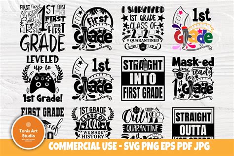 1st Grade Svg Bundle First Grade Svg School Svg Shirt 824499 Cut