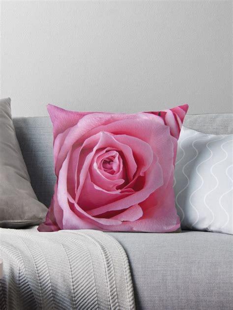 Pink Rose Throw Pillow By Newburyboutique Throw Pillows Designer