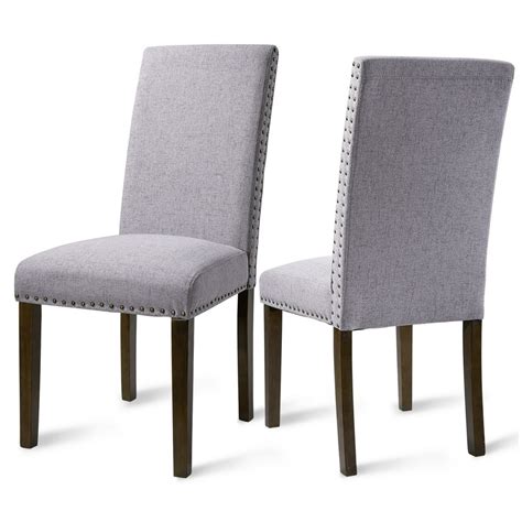 Upholstered Dining Chairs Set Of 2 18x17x396 Tufted High Back
