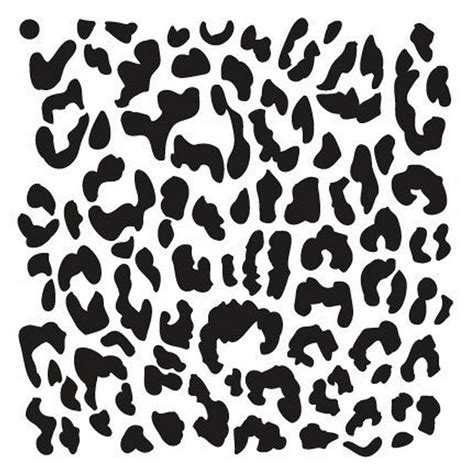Leopard Print Stencil By Studior12 Repeating Pattern Animal Art