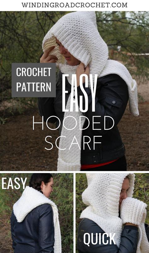 woodland hooded scarf crochet pattern with video tutorial winding road crochet crochet