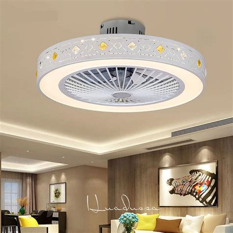 Detailed ceiling flush mount buying guide covering types, styles, materials, shades, bulbs. Smart Cooling Ceiling Fans With Lights Low Profile Flush ...