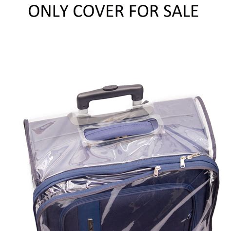 Pvc Cover For Soft Luggage Trolley Bags With Expandable Zipper 24 Inch