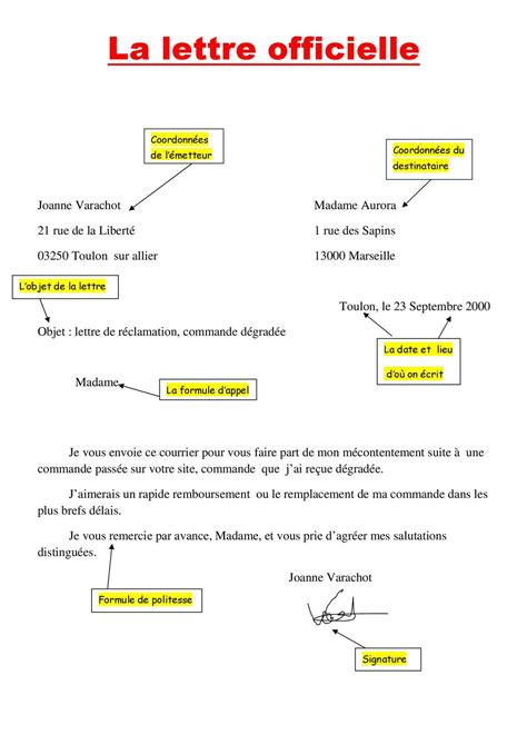 Exemple De Lettre Officielle Avec Images Exemple De Lettre Lettre Vrogue