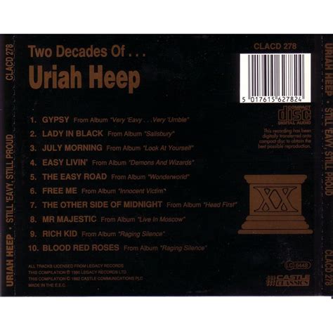 Still Eavy Still Proud Two Decades Of Uriah Heep Uriah Heep Mp3