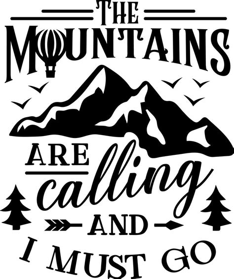 For Vinyl Cutting Outdoors Svg Mountains Design Silhouette Sublimation