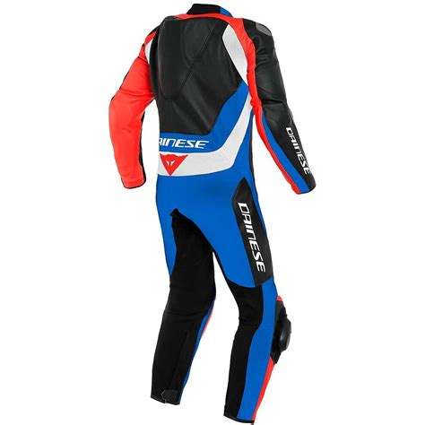 Moto Racing Suit In Dainese Assen 2 1pc Perforated Black Blue Red Leather For Sale Online