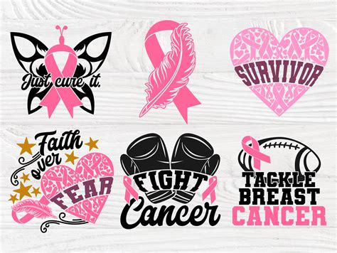 breast cancer svg bundle survivor svg ribbon svg etsy