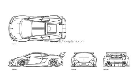 Lamborghini Gallardo Free Cad Drawings