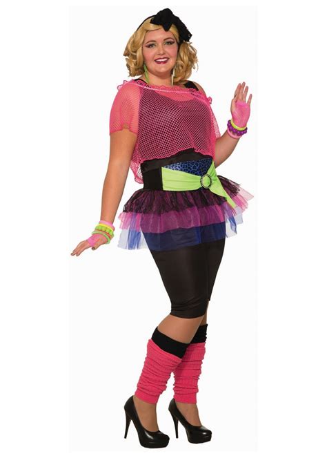 Womens Plus 80s Disco Night Costume Accessories