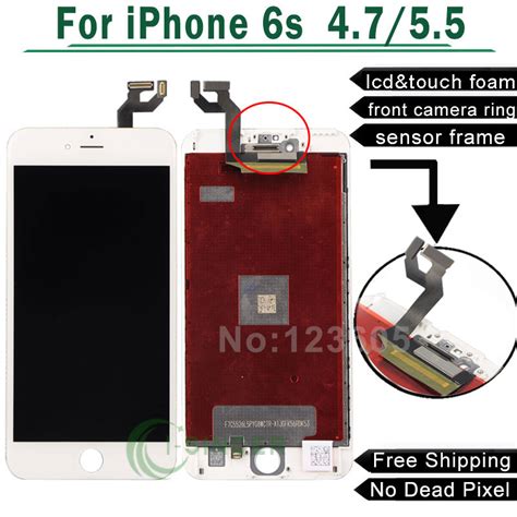 Pcs Aaa Quality Lcd Frame For Iphone S Plus Lcd Glass Touch Screen Digitizer Foam Front