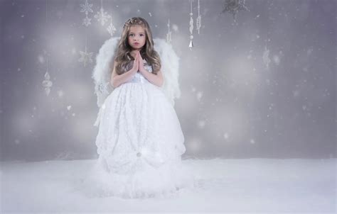 Wallpaper Angel Girl Holiday Snow Angel Images For Desktop Section