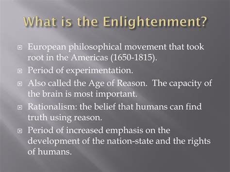 The Era Can Also Be Called The Age Of Enlightenment