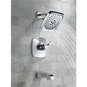 About 20% of these are bath & shower faucets, 0% are bath & shower faucets, and 5% are basin faucets. DELTA Sawyer Chrome Tub and Shower Faucet Set | Lowe's Canada