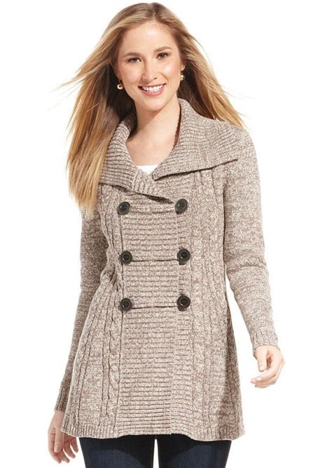 Ferbia women oversized cardigan knitted cute chunky sweaters wrap long fall pom pom open front knit. Style&co. Style&co. Marled Cable-Knit Cardigan | Sweaters ...