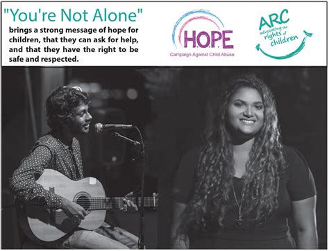 ‘You’re Not Alone” Song for children to be released by ARC at DMRR 2017