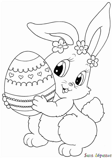 Dessin lapin de paques ssin & coloriage lapin de pâques avec. Coloriage204: coloriage de lapin de paques