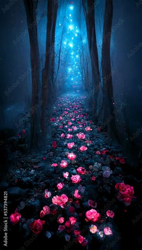 Mysterious Road Fairy Mysterious Forest Mystical Atmosphere