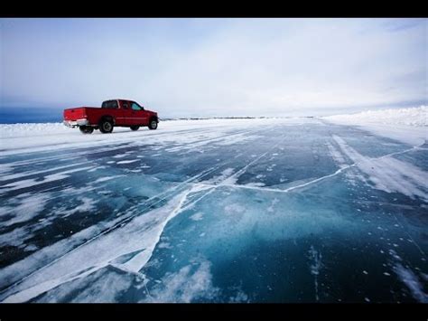 The ice roads run through the tundra, enabling both the inhabitants of the territories and tourists to reach the region's remote areas in the winter. There is a Frozen Ice Road in Canada - YouTube