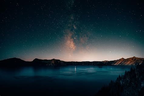 I Drove Around Crater Lake One Night Turns Out Its One Of The Darkest