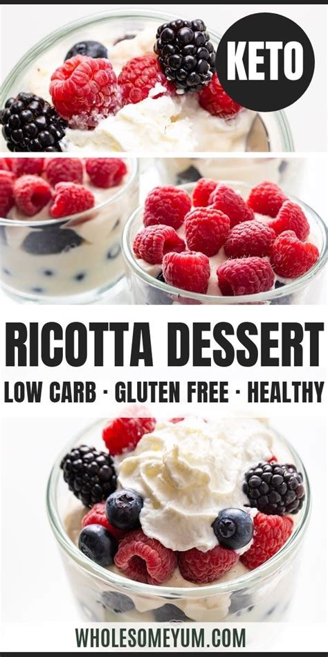 These dark bars are delicious, full of antioxidants, and won't give you a sugar rush. Low Carb Keto Berry Ricotta Dessert Recipe - Learn how to make low carb ricotta dessert (keto ...