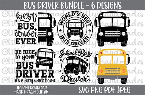 Bus Driver Svg Bundle School Bus Svg School Bus Driver Svg Etsy Canada
