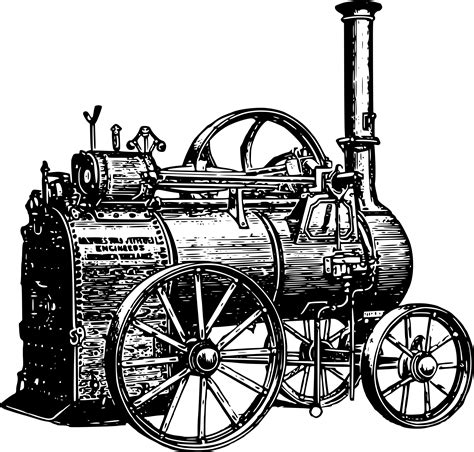Clipart Portable Steam Engine