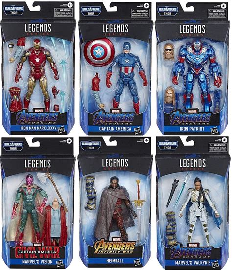 Amazon Com Avengers Endgame Marvel Legends Wave Set Of Figures Thor Baf Toys Games