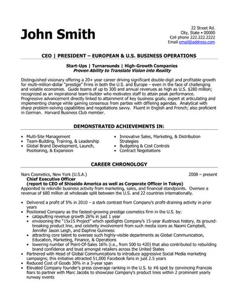 Sample letter changing information when a person or company changes important information, such as an address, price, or date, it is necessary to send valued customers a letter with. CEO President Resume Template | Premium Resume Samples ...