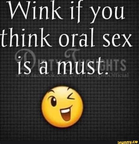 Wink I You Think Oral Sex Is A Must Seotitle
