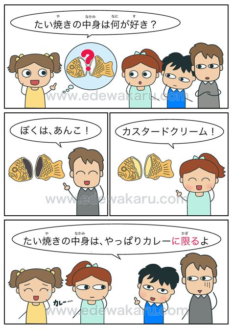 「限る」シリーズ 絵でわかる日本語