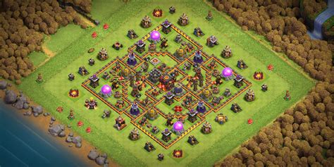 2022 Coc Th10 Base Layout With Copy Link Of Layout Base Of Clans