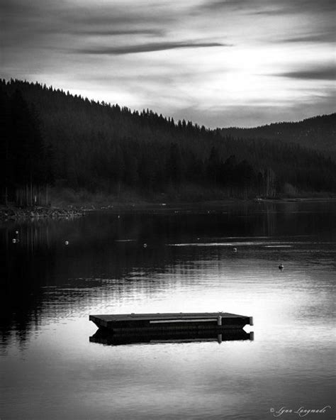 Lake House Art Black And White Lake Symmetrical Photography Etsy In