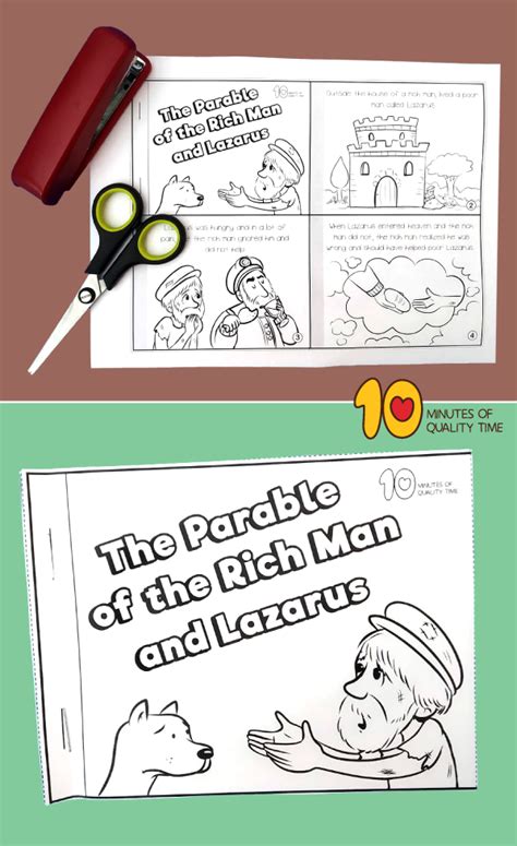 The Parable Of The Rich Man And Lazarus Rich Man Bible Crafts Sunday