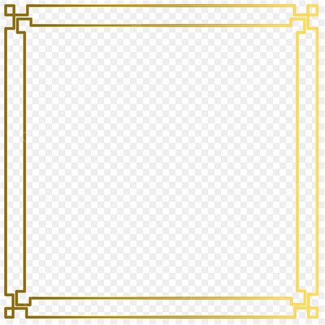 Simple Borders Clipart Transparent Png Hd Gold Simple Border Frame